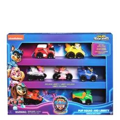 Paw Patrol The Mighty Movie 7-Delige Pup Squad Racers Cadeauset^ Speelgoedvoertuigen