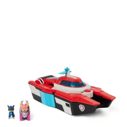 Paw Patrol The Mighty Movie Pup Squad Transformerend Vliegdekschip Hoofdkwartier^ Speelgoedvoertuigen