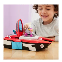 Paw Patrol The Mighty Movie Pup Squad Transformerend Vliegdekschip Hoofdkwartier^ Speelgoedvoertuigen
