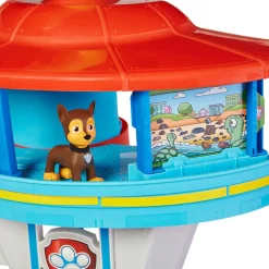 Paw Patrol Uitkijktoren Met Voertuigwerper 2 Chase-Actiefiguren De Politieauto Van Chase En Accessoires^ Speelgoedvoertuigen