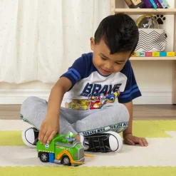 Paw Patrol Voertuig Met Pup Rocky^ Houten Speelgoed