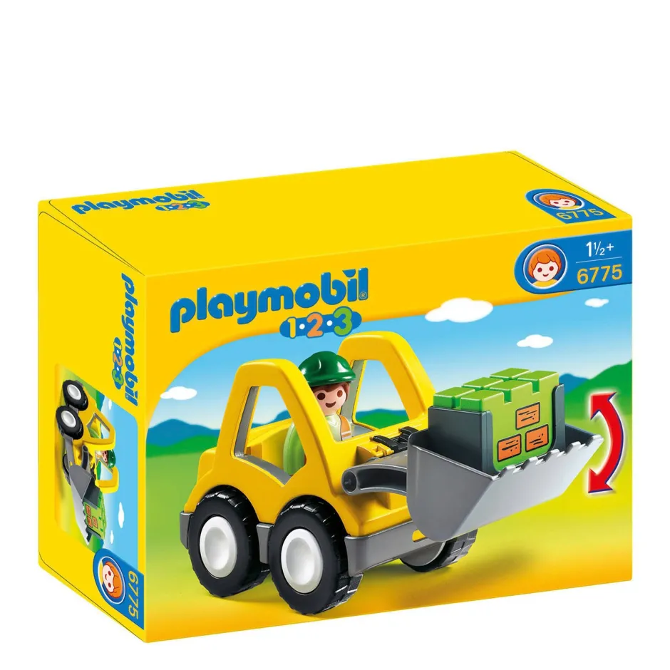 Playmobil 1-2-3 Graafmachine Met Werkman 6775^ Peuterspeelgoed