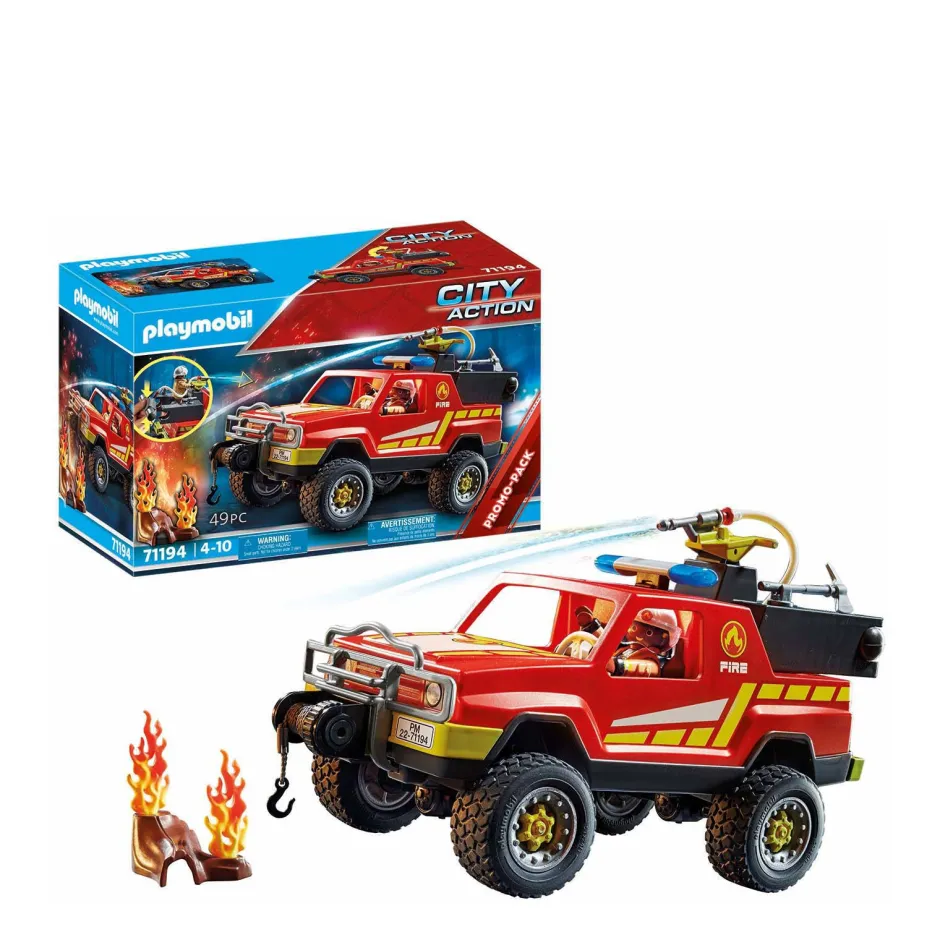 Playmobil City Action Brandweerwagen - 71194^ Houten Speelgoed
