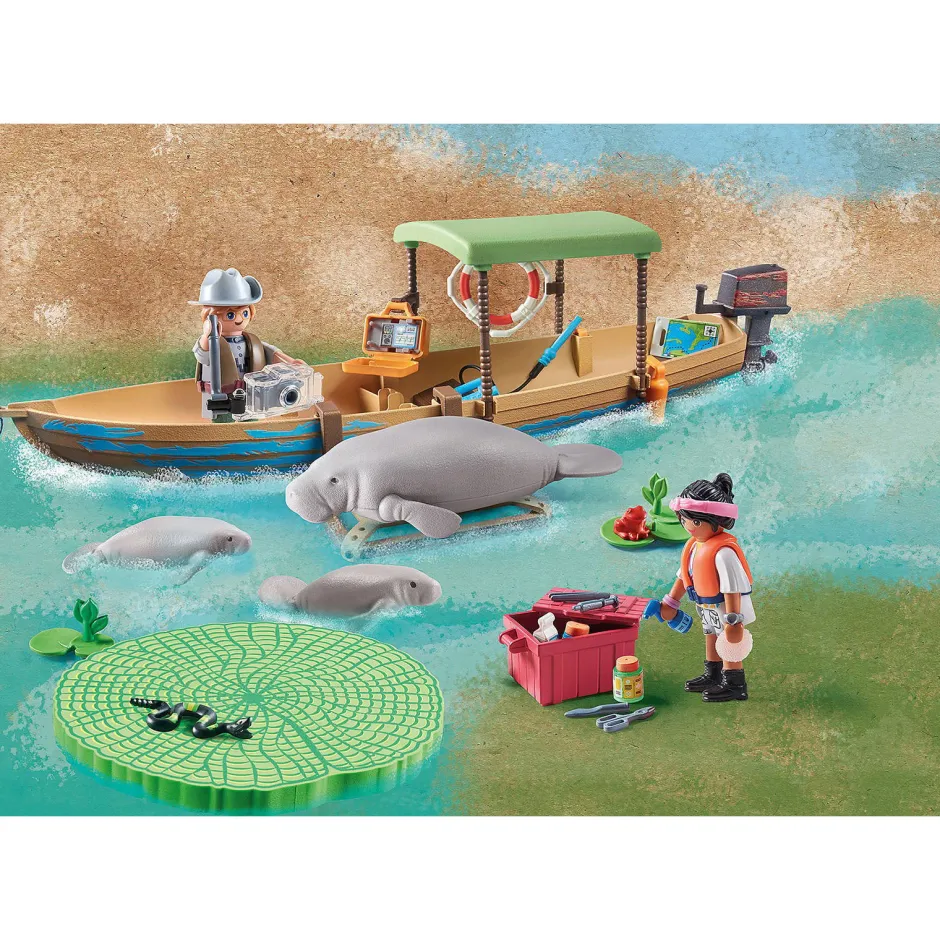 Playmobil Wiltopia Boottocht Naar De Zeekoeien - 71010^ Speelfiguren
