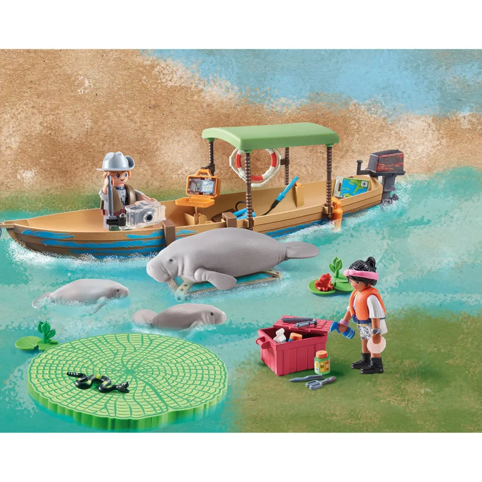 Playmobil Wiltopia Boottocht Naar De Zeekoeien - 71010^ Speelfiguren