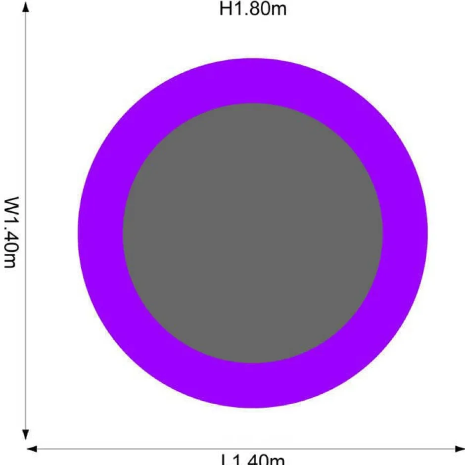 Plum Junior Trampoline Met Veiligheidsnet O140 Cm^ Trampolines