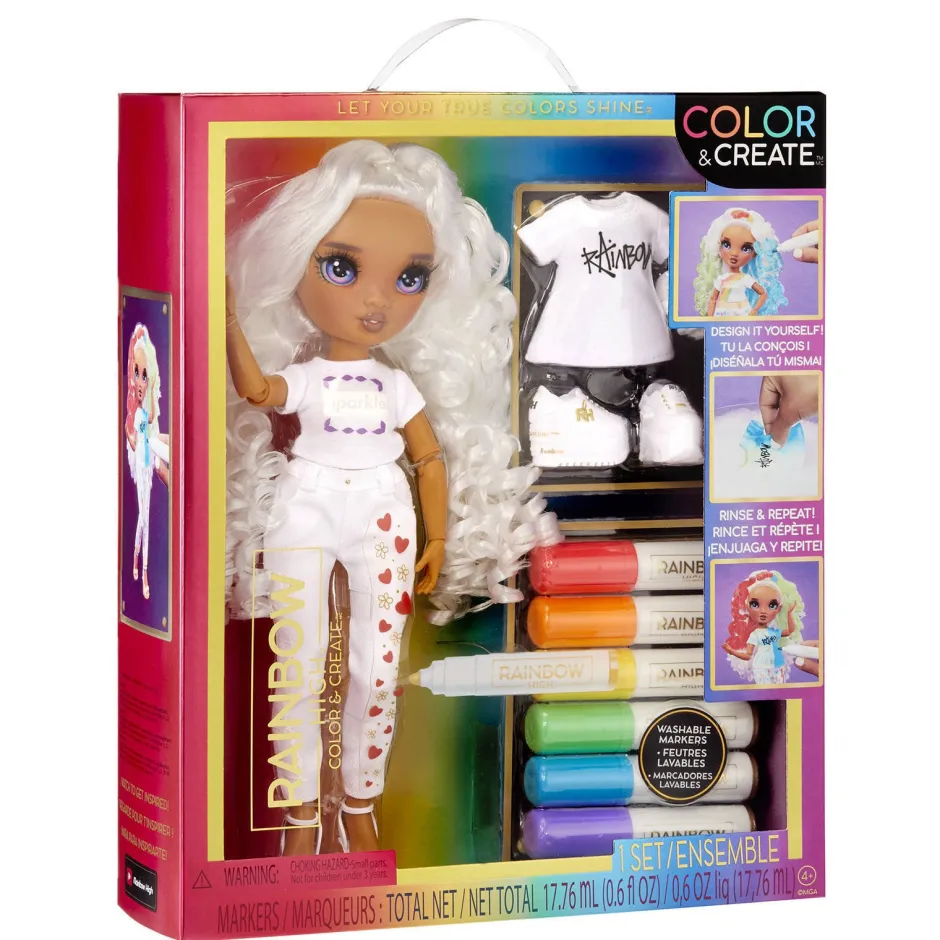 Rainbow High Color & Create Fashion Doll- Character 2 (Purple Eyes)^ Poppen