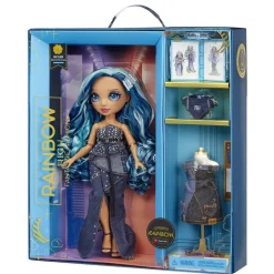 Rainbow High Fantastic Fashion Skyler - Blauwe Pop^ Poppen