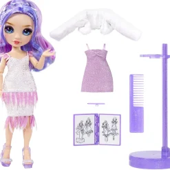 Rainbow High Fantastic Fashion Violet Willow - Paarse Pop^ Poppen