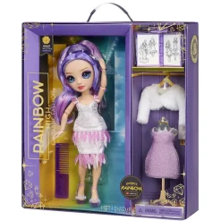 Rainbow High Fantastic Fashion Violet Willow - Paarse Pop^ Poppen