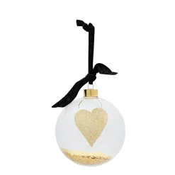 Riviera Maison Kerstbal Glitter Bow (O12 Cm) New