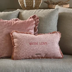 Riviera Maison Sierkussenhoes Rm With Love (30X50 Cm) Clearance