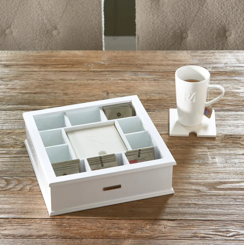 Riviera Maison Theedoos (Met Onderzetter) (Set Van 6) Best