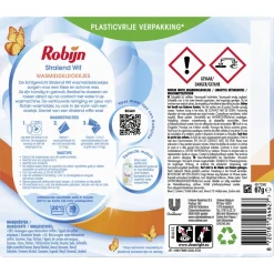 Robijn Classics Stralend Wit Wasmiddeldoekjes - 4 X 16 Wasstrips - Voordeelverpakking - 64 Wasbeurten Outlet