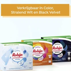 Robijn Classics Stralend Wit Wasmiddeldoekjes - 4 X 16 Wasstrips - Voordeelverpakking - 64 Wasbeurten Outlet