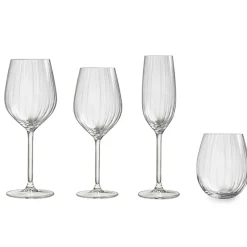 Royal Leerdam Waterglas Plisse (Set Van 4)