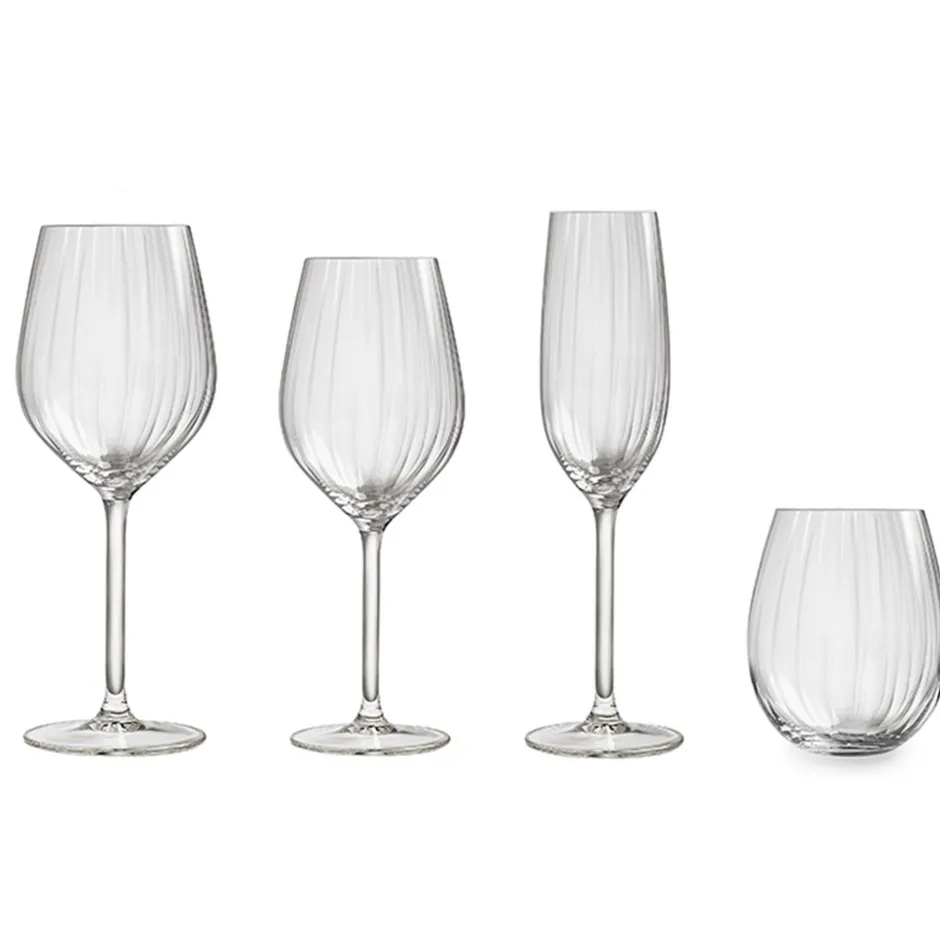 Royal Leerdam Waterglas Plisse (Set Van 4)