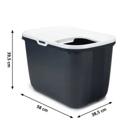 Savic Hop In - Kattenbak - Grijs - 58X38,5X39,5 Cm Best