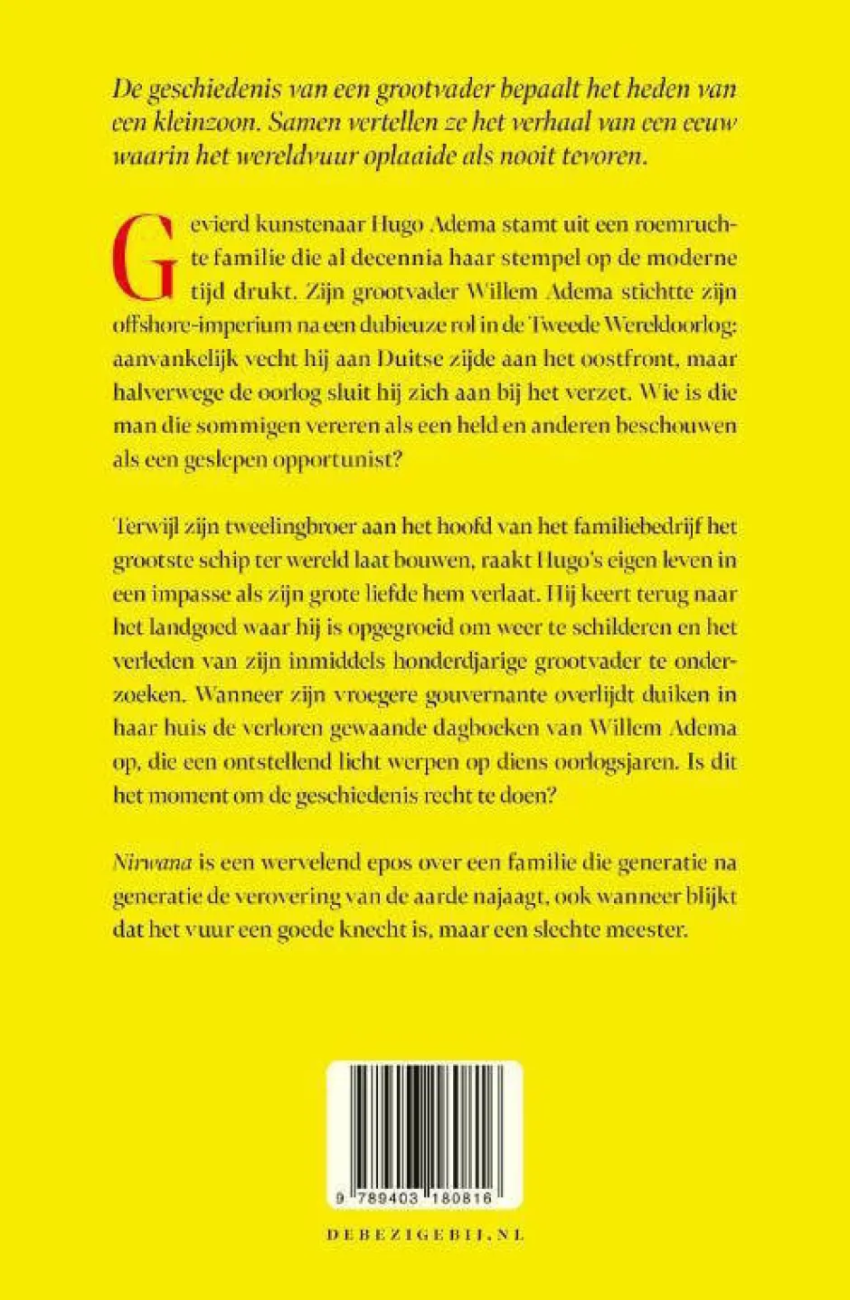 wehkamp Tommy Wieringa Nirwana^ Literatuur