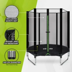 Virtufit Kindertrampoline 145 X 145 X 160 Cm^ Trampolines
