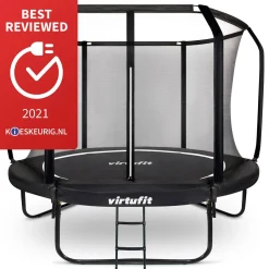 Virtufit Premium Trampoline Met Veiligheidsnet 251 X 251 X 51 Cm^ Trampolines