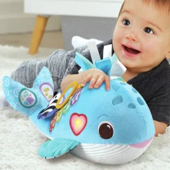 VTech Baby Play Green Knuffel & Leer Walvis^ Babyspeelgoed