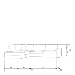 vtwonen Hoekbank Ronding Links Family