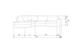 vtwonen Hoekbank Ronding Links Family