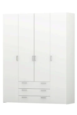 W 4-Deurs Kledingkast Space Best