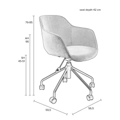 Wehkamp Home Bureaustoel Junzo