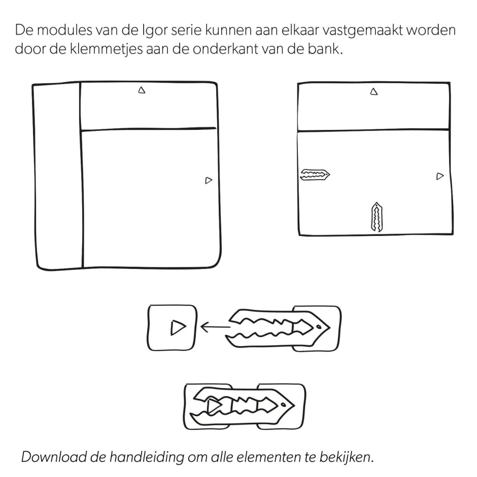 Wehkamp Home Igor Modulair Bankelement (1-Zits)