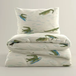 Wehkamp Home Katoenen Dekbedovertrek 1 Persoons Surfin Croco (140X200 Cm) Discount