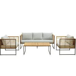 Wehkamp Home Teak Loungeset Leon^ Loungesets