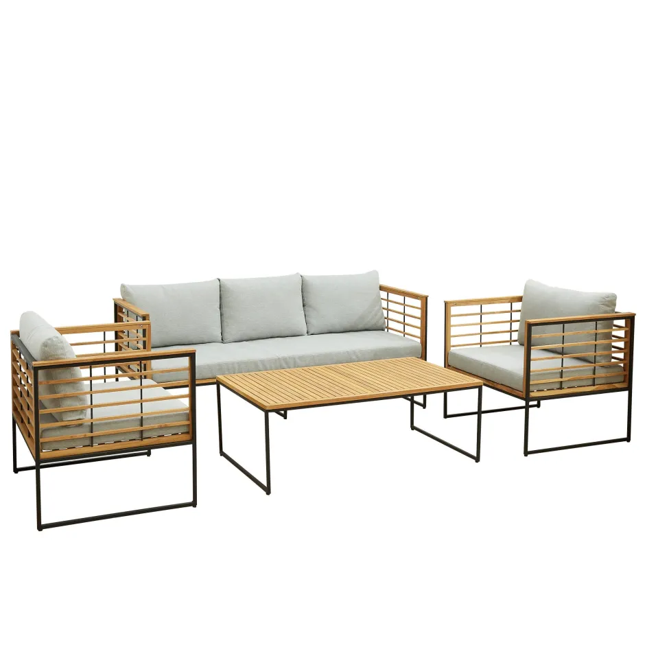 Wehkamp Home Teak Loungeset Leon^ Loungesets