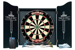 Winmau Pro Dartset - Kabinet, Dartbord En 6 Dartpijlen^ Darten