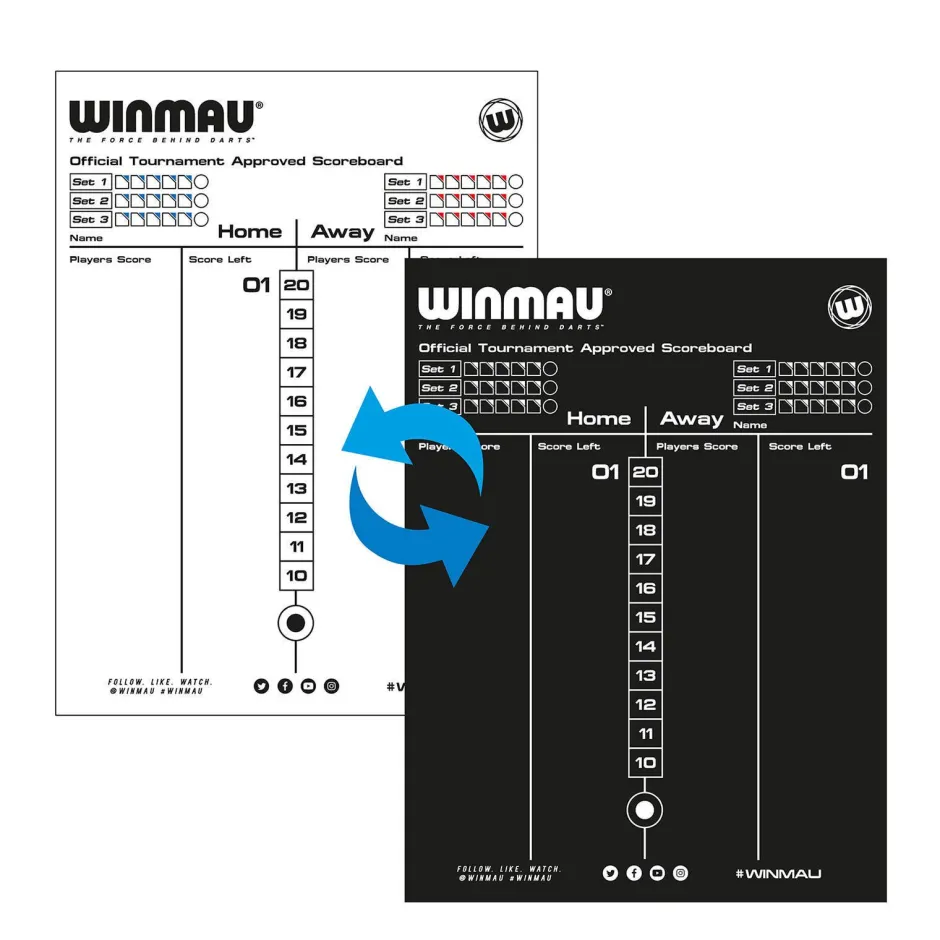 Winmau Whiteboard Scoreboard 40 X 30^ Darten