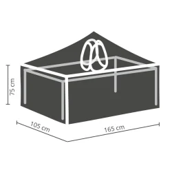 Winza Outdoor Covers Tuinmeubelhoes Tafel Tot 160 Cm + Bobbin^ Tuinmeubelhoezen
