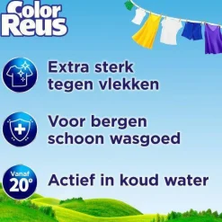 Witte Reus Color Reus Gel - Vloeibaar Wasmiddel - Gekleurde Was - Voordeelverpakking - 6 X 19 Wasbeurten - 114 Wasbeurten Sale