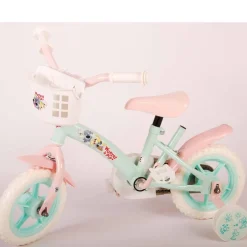 Woezel & Pip Kinderfiets 10 Inch Mintgroen/ Roze^ Kinderfietsen