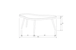 Woood Bijzettafel Mae Clearance