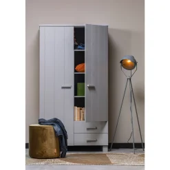 Woood 2-Deurs Kledingkast Dennis Met Laden Best