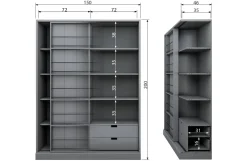 WOOOD Exclusive Schuifdeurkast Swing Best