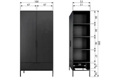 Woood Kledingkast Adam Discount