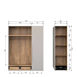 Woood Kledingkast Rens Online