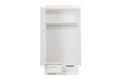 Woood Connect Kast 2-Deurs Met Lade - Grenen - Wit - 195X94X53 Connect Clearance