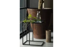 Woood Febe Bijzettafel U Vorm - Metaal - Zwart - 55X45X35^ Tuintafels