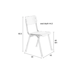 Zuiver Back To School Tuinstoel (Set Van 2)^ Tuinstoelen