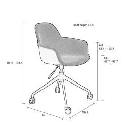 Zuiver Bureaustoel Albert Outlet
