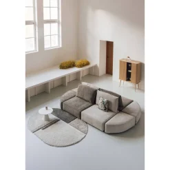 Zuiver Hunter Modulair Bankelement (Poef Halfrond Links) Outlet